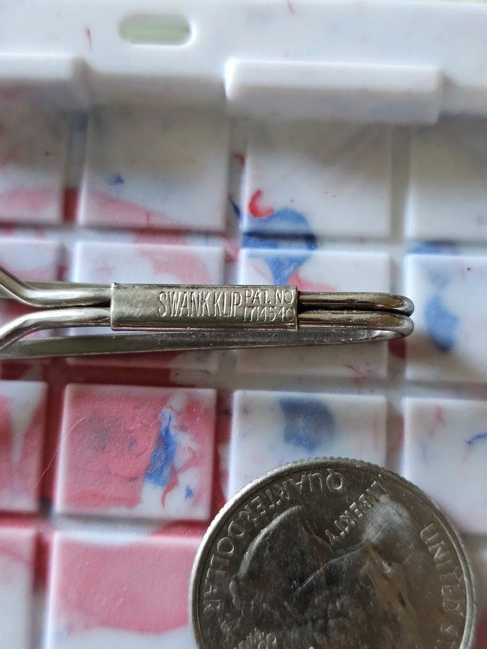 Silver Geometric Tie Clip - Sleek Men's Accessory